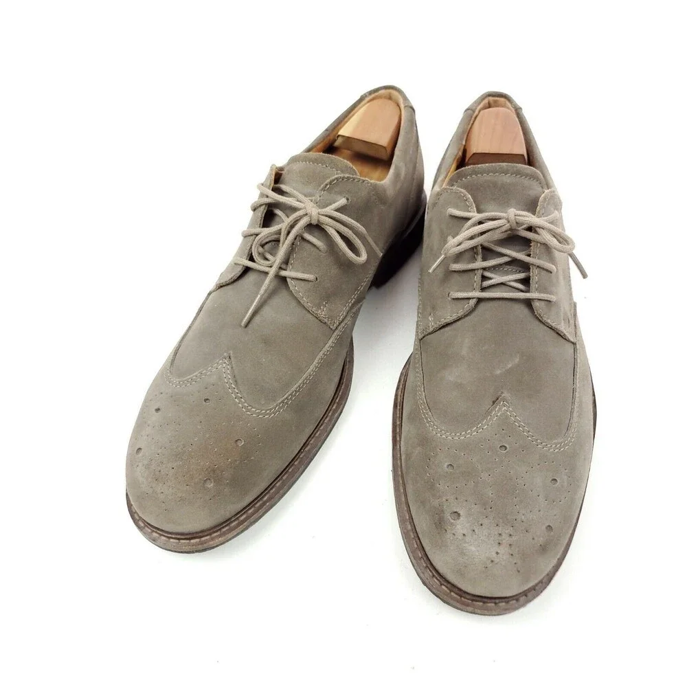 ECCO Findlay Brogue Tie Oxfords, 633584 Size EU 47 US 13 Dark Clay Lace up Shoes